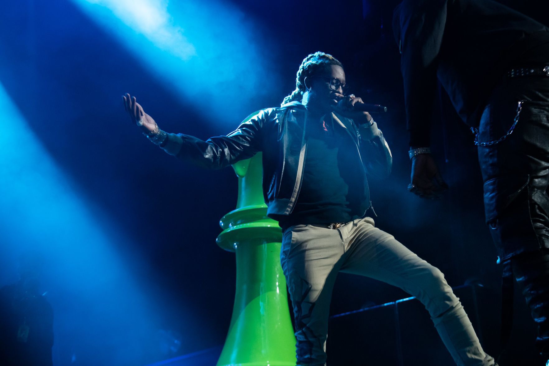Young Thug and Machine Gun Kelly at Family Arena